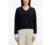 Morgan V-neck long-sleeve sweater - Blue XS-S-M