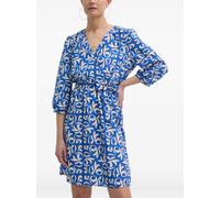 Morgan V-neck patterned mini dress - Blue 42-44-46-48