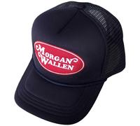 Morgan Wallen Women's Oval Logo Trucker Cap in Navy Morgan Wallen Navy One Size