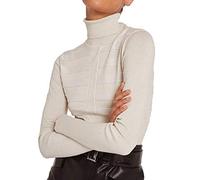 Morgan Woman 202-Tentosa Pull Long Sleeve Long Rollé Lurex White Mentosa, White, EU