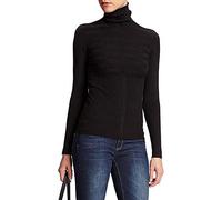 Morgan Women's 132-MENTOS.M MENTOS Long Sleeve Turtleneck Jumper, Black, XL