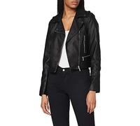 Morgan Women's 202-GRAMMO.N Faux Leather Jacket, Black, 40