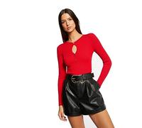 Morgan Women's 232-mateo Sweater, Red, Large