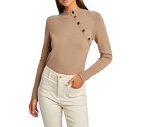 Morgan Women's 232-MNOE Sweater, Taupe Type, XL