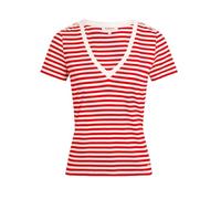 Morgan Women's 241-DINA Short Sleeve T-Shirts, Off White/Red, S