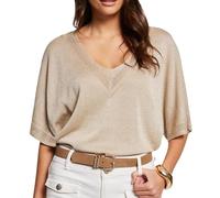 Morgan Women's 241-MCHRIS Pullover Sweater, Linen, L