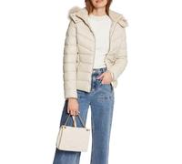Morgan Women's Hooded Puffer Jacket, Ivory, UK 8