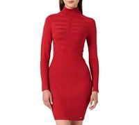 Morgan Women's Robe Tricot col roulé RMENTO Casual Dress, Tango Red, L