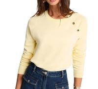 Morgan Yellow Jumper Woman Buttons, Yellow, S