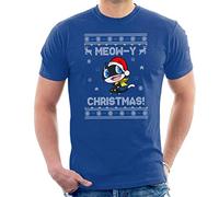 Morgana Meowy Christmas Persona 5 Men's T-Shirt Royal Blue
