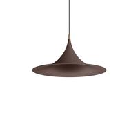 Morgana Pendant Ø47 Dark Brown/ Brushed Gold