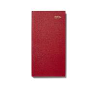 Morgan's Direct 2026 Slim Diary Two Weeks to View Planner with Hard Cover | Burgundy
