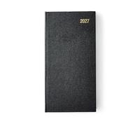 Morgan's Direct 2027 Diary Slim Two Weeks to View Planner with Hard Cover - Black