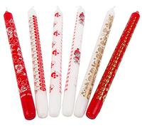 Morgan's Direct - Christmas Advent Countdown Candle 30cm - Festive Tapered Candle with 1-24 Countdown Numbers, Traditional Non-Drip Advent Candle, Assorted Designs