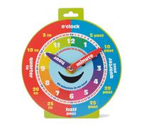 Morgan's Direct Early Learning Clock with Moveable Hands - Smiley Face Magnetic Educational Time-Telling Clock for Kids, Durable & Easy to Use