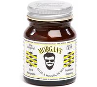 Morgan's Pomade Moustache Styling Wax Twist and Twiddle, Ultra-Stiff, Strong Natural Wax Perfect for Moustache Shaping and Styling with Essential Oils 50g