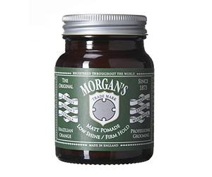 Morgan's Pomade Hair Styling Matt Pomade for Men, Low Shine and Strong Hold, Ideal for Pomps, Quiffs and Side Fades, Brazillian Orange Fragrance 100g