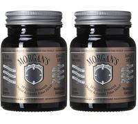 Morgan's Pomade Hair Styling Pomade for Men, Medium Shine and Strong Hold for All Hair Types, Enriched with Keratin, Oudh and Amber Fragrance 100g (Pack of 2)