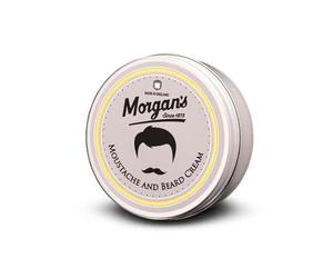 Morgan's Pomade Moustache and Beard Cream, Moisturising and Conditioning Cream for All Beard Lengths, with Natural Oils, Aloe Vera and Keratin 75ml