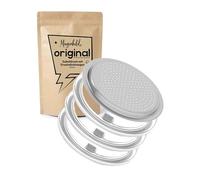Morgenheld 3 x Replacement Silicone Seal Food Safe Espresso Maker Sealing Ring 4 Cups with Stainless Steel Strainer Insert