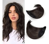 Morges Clip In Invisible Thin Hair Volumizer Extension For Girls And Women (Black Natural Brown) (Model 9)