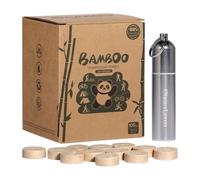 MORGIANA 100 Compressed Towels Disposable Compressed Bamboo Coin Face Towel Expandable Face Hand Cloth for Camping Traveling Home & Outdoor Activities Skin-Friendly(Nature Lover)