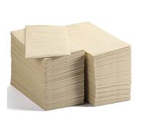 MORGIANA 200 PCS Brown Napkins Disposable 40 * 40CM Bamboo Square 2-Ply Eco Friendly Biodegradable Napkins Recycled Unbleached Table Papernapkins Party Restaurant Christmas