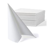MORGIANA 50PCS 15.75 x 15.75inch Linen Feel Napkins, Bathroom Paper Towels for Guests, Wedding, Party, Christmas (White)
