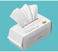 MORGIANA Disposable Face Towel Biodegradable Plant Fiber Clean Face Dry Wipes for All Skin Unscented and Ultra Soft Thicker Disposable for Washing Face Makeup Removing 60 Count
