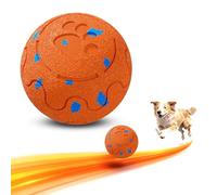 morhandisn Active Rolling Wicked Ball - Self-Moving Dog Toy with Auto-Rolling & Jumping, Smart Obstacle Avoidance, E-TPU Material, IP54 Waterproof, Interactive Ball for Medium/Large Dogs, Orange