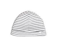MORI Baby Soft & Gentle Organic Cotton Bamboo Hat in Grey Stripe - Unisex Design - Adjustable Roll-Up Length - Thermoregulating & Breathable - Sun Protection - Durable & Flexible - Newborn