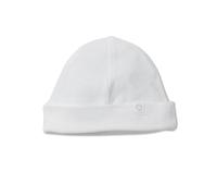 MORI Baby Soft & Gentle Organic Cotton Bamboo Hat in White - Unisex Design - Adjustable Roll-Up Length - Thermoregulating & Breathable - Sun Protection - Durable & Flexible - 3-6 Months