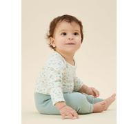 Mori Cotton Blend Peter Rabbit™ Bodysuit (0-24 Mths) - 12-18 - Light Blue Mix, Light Blue Mix