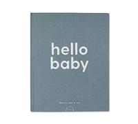 MORI Hello Baby Memory Book Milestone Journal, Blue One Size