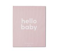 MORI Memory Book Hello Baby Milestone Journal Keepsake Diary, Blush