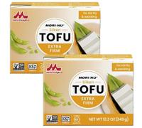 Mori-Nu Extra Firm Tofu 349g - Pack of 2 | Silken Texture, Non-GMO, Vegan Protein - Ideal for Cooking, Grilling, and Salads