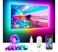 MORIACC LED Lights for Bedroom 5m, LED Strip for TV 55-75 inch Music Sync with TV,USB LED Strip Light for TV Lights Back Light, LED TV Backlights with APP Remote Control for Room Decor