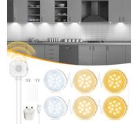 MORIACC Under Cabinet Kitchen Lights,Motion Sensor Light Indoor Led Lights for Kitchen,Under Cupboard Lights with Timer,Under Counter Light for Wardrobe,Cabinet, Cupboard, Stairs, Shelf