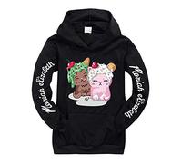 Moriah Elizabeth Boys Girls Pocket Hoodies Uk Hoody Top Ranboo Crown Moriah Elizabeth Merch (black,170cm,13 Years,14 Years)