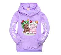 Moriah Elizabeth Boys Girls Pocket Hoodies Uk Hoody Top Ranboo Crown Moriah Elizabeth Merch (purple,130cm,5 Years,6 Years)