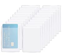 Morices 20 Pcs Card Holder Protector Sleeves, Transparent Credit Card Sleeve Plastic ID Card Protective Case Insert for Insurance Card Debit Card Driver's Licens