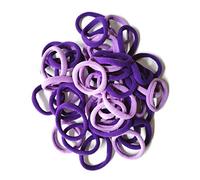 Morices 50 Pcs Gradient Purple Hair Ties for Women, No Metal Elastic Ponytail Holders for Girls, No Damage Seamless Stretch Hair Bands Hair Accessories for Thick Heavy and Curly Hairs