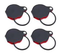 Morices 5X Pocket Magnifier, 4 Pcs Black Mini Portable Handheld Eye Loupe Folding Magnifying Glass with Rotating Protective Cover for Reading Inspection Books Jewelry Hobby Crafts Science Class