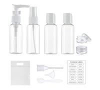 MORICOH 12 PCS Travel Bottles Set,60ml Minis Small Bottles with Storage Bag