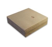 Morigami, Standard Size Napkin, Pleat 1/4, Tip Tip, 100% Recyclable, 200 Napkins, Natural