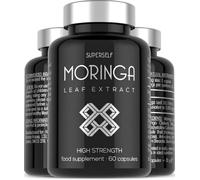 Moringa Capsules 2000mg - Full Spectrum Moringa Leaf Extract - High Strength - 60 Small Capsules Easy to Swallow - Vegan, Lab-Tested & UK Made - Daily Wellness Supplement