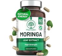 Moringa Capsules 2000mg - High Strength Full Spectrum - 60 Small Capsules Easy to Swallow - Moringa Oleifera Leaf Extract - Vegan, Lab-Tested & UK Made