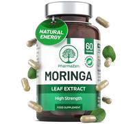 Moringa Capsules 2000mg - High Strength Full Spectrum - 60 Small Capsules Easy to Swallow - Moringa Oleifera Leaf Extract - Vegan, Lab-Tested & UK Made