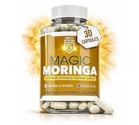 Moringa Capsules 2500mg - 30 High Strength Moringa Powder Capsules | Energy and Immune Support, Plant-Based Superfood Supplement, Pure Concentrated Leaf Extract - Vegan, Non-GMO & Gluten Free, UK Made