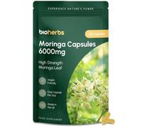 Moringa Capsules 6000mg High Strength -120 One-Per-Day Capsules (4-Month Supply) by BioHerbs